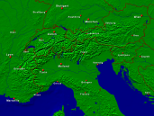 Alpen Städte + Grenzen 1600x1200